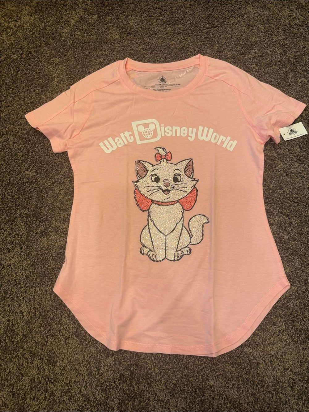 NWT Disney World rhinestone embellished Marie shirt